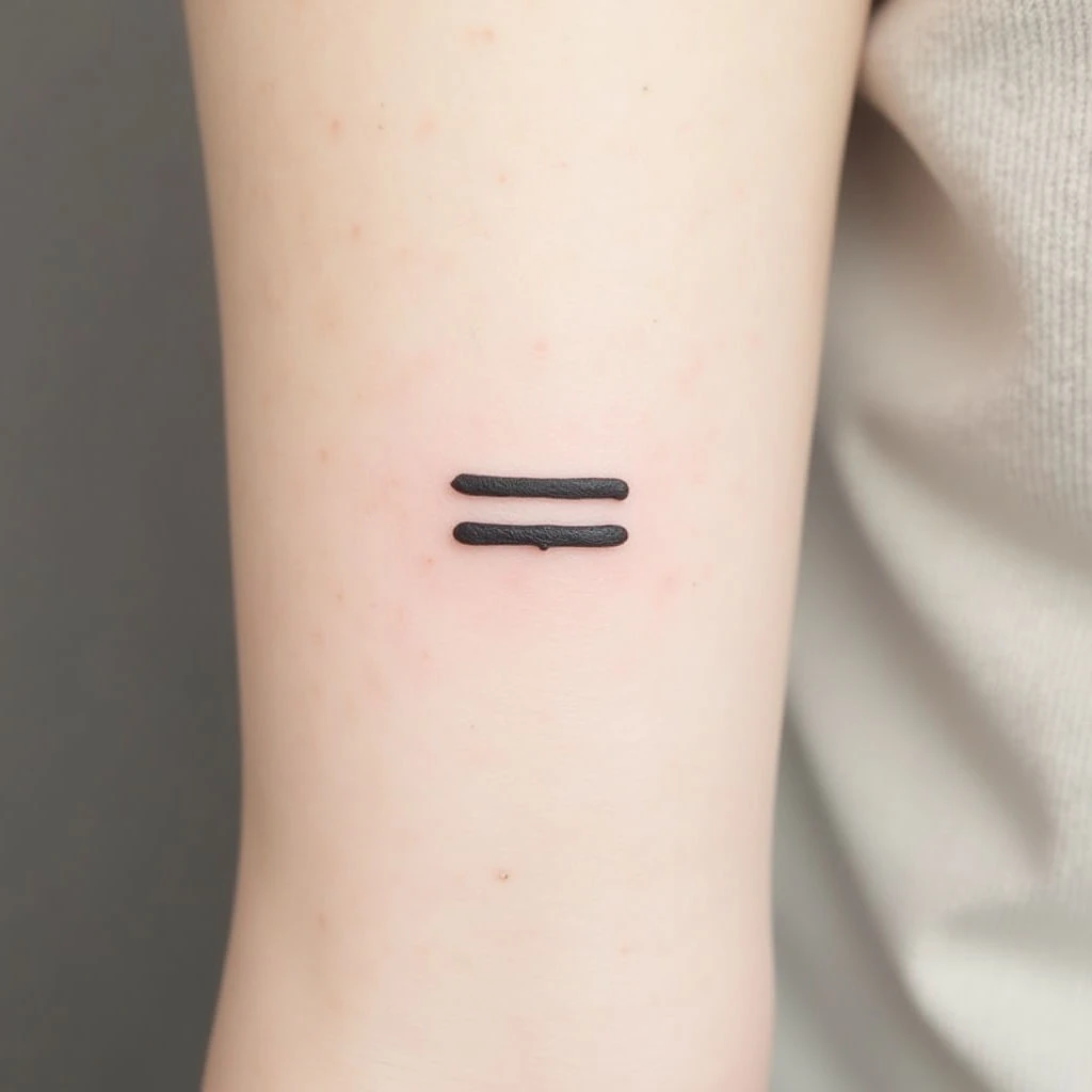 Decoding the Equal Sign Tattoo: Meaning & Inspiration