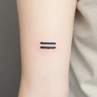 Decoding the Equal Sign Tattoo: Meaning & Inspiration