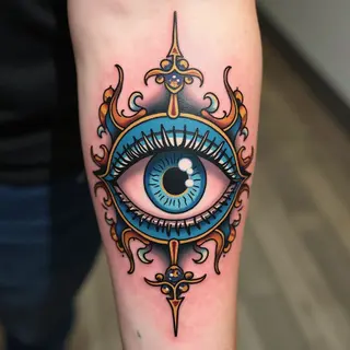 The Spiritual Significance of Evil Eye Color in Tattoos