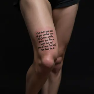 Faith Bible Verses Tattoos: Inspiring Linework Designs for Your Knee