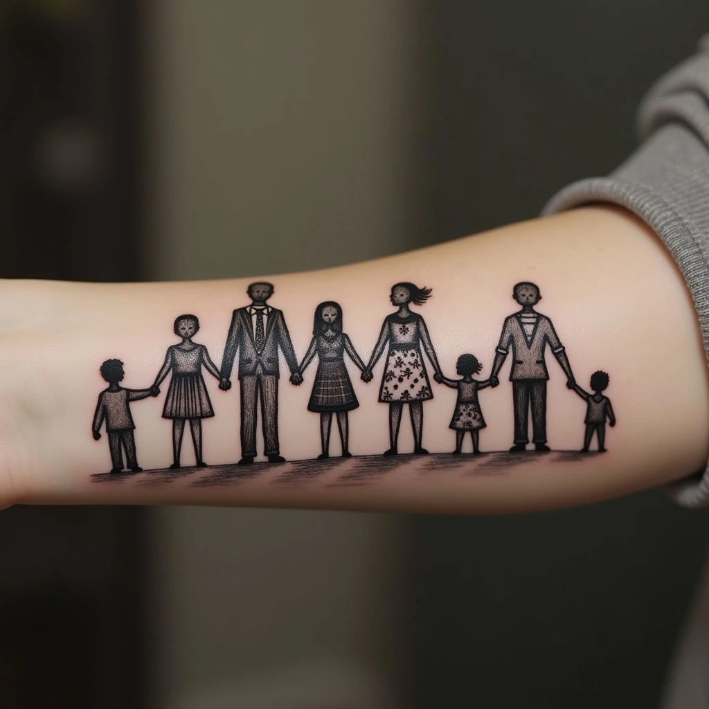 Family of 5 Tattoo Ideas: Tiny Tributes & Miniature Masterpieces