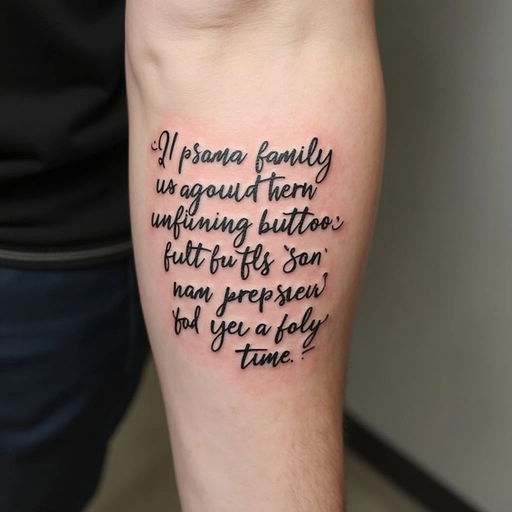 Family Quote Tattoos for Guys: Meaningful Designs & Inspiration