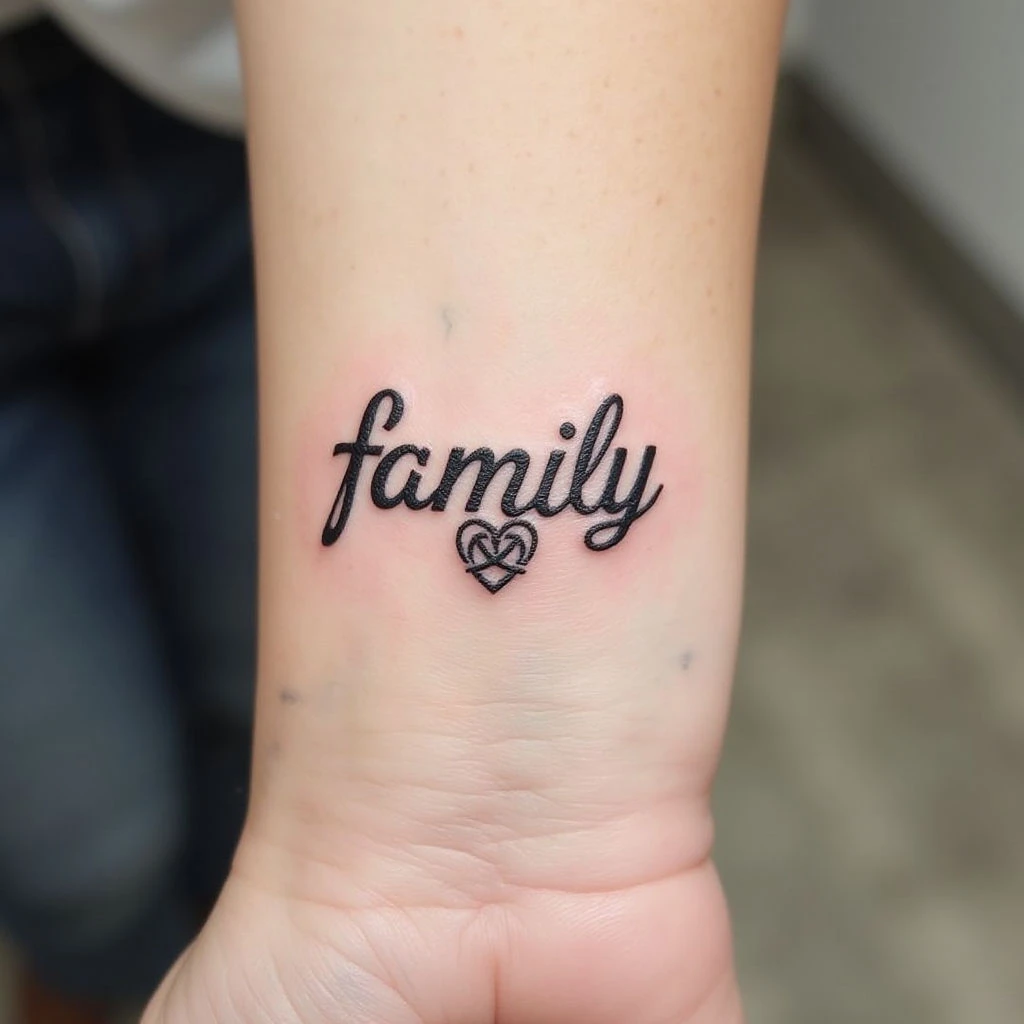 Small Family Word Tattoos: Meaning, Designs & Placement Ideas