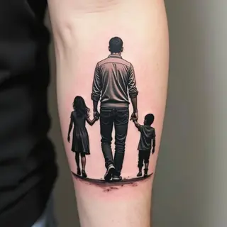 Father and Kids Tattoo Ideas: Celebrating Family Bonds