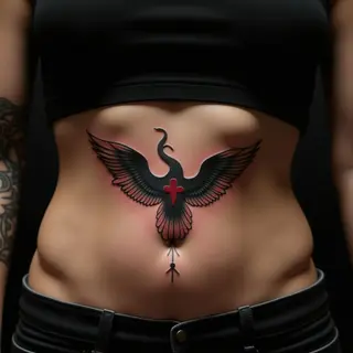 Tiny Matching Tattoos for Friends: Blackwork Inspiration