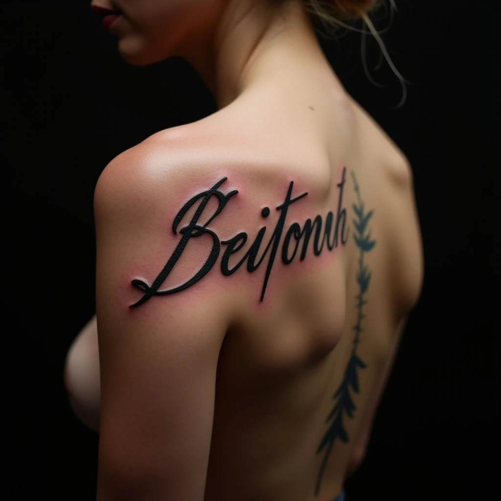 Parents' Names Tattoo Ideas for Daughters: Fine Line Designs