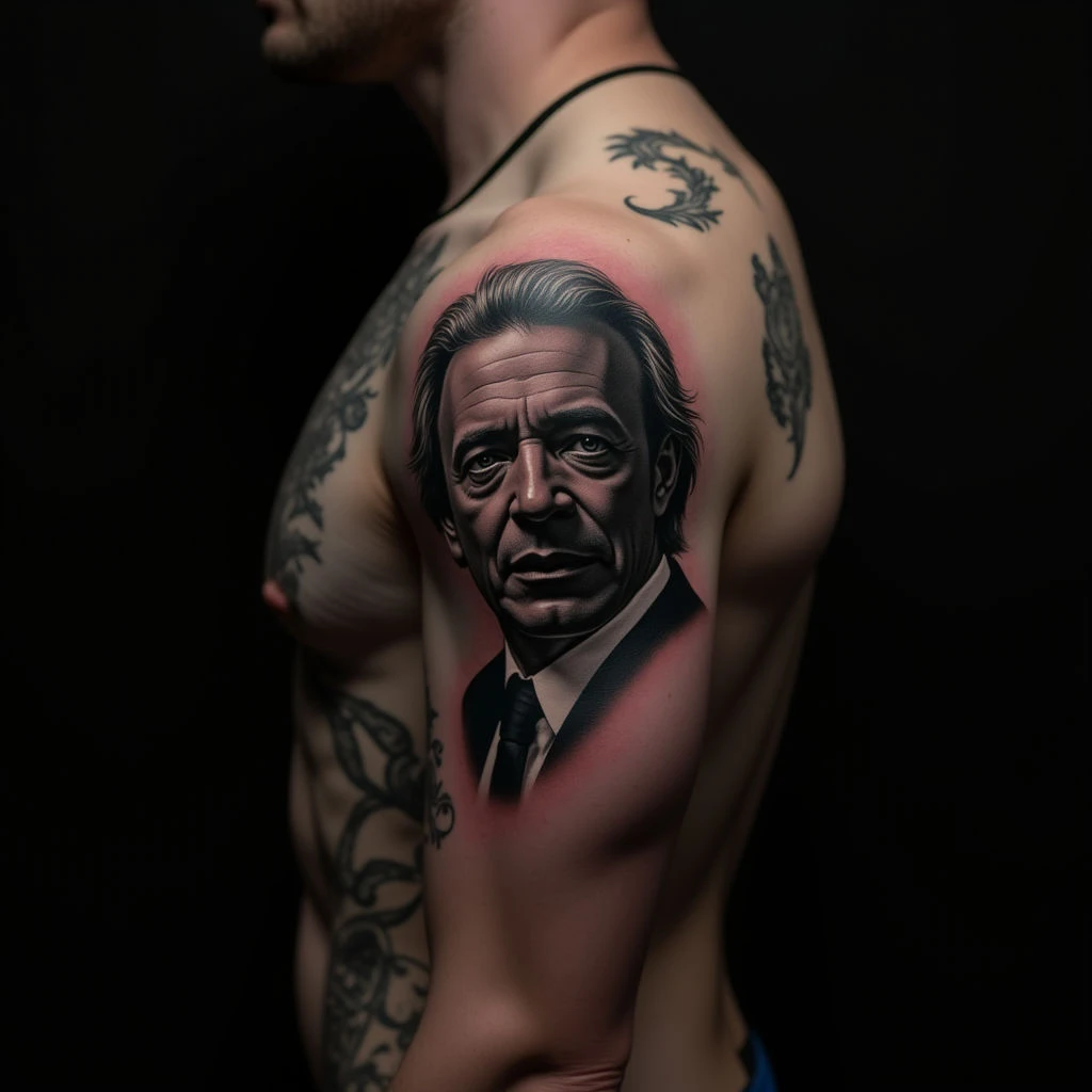 Gothic First Child Tattoo Ideas for Dad: A Darkly Beautiful Bond