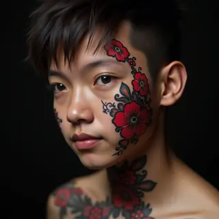 Japanese Father & Daughter Face Tattoos: Meaningful Designs