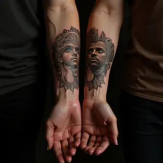 Tiny Matching Tattoos for Couples: A Father & Daughter Guide