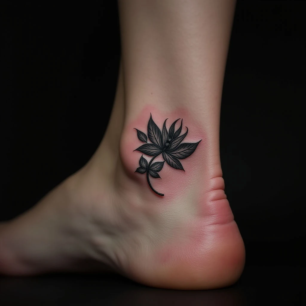Gothic Kids' Names Ankle Tattoos: A Father's Unique Bond