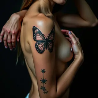 Matching Father & Daughter Tattoos: Sweet Linework Designs