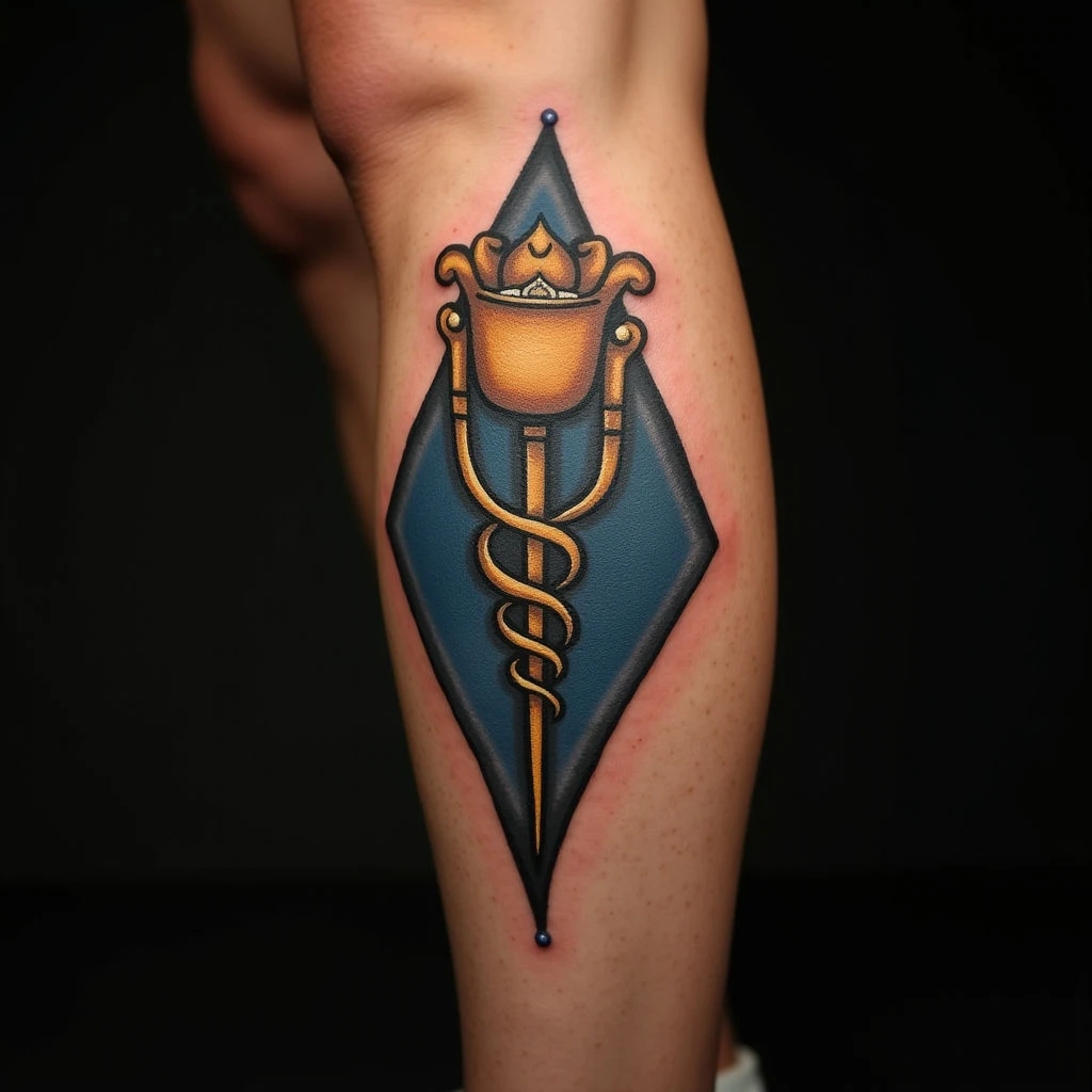 Unique Sister Tattoo Designs: New School Leg Art