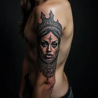 Sisterhood Ink: Stunning Blackwork Rib Tattoos for a Lasting Bond
