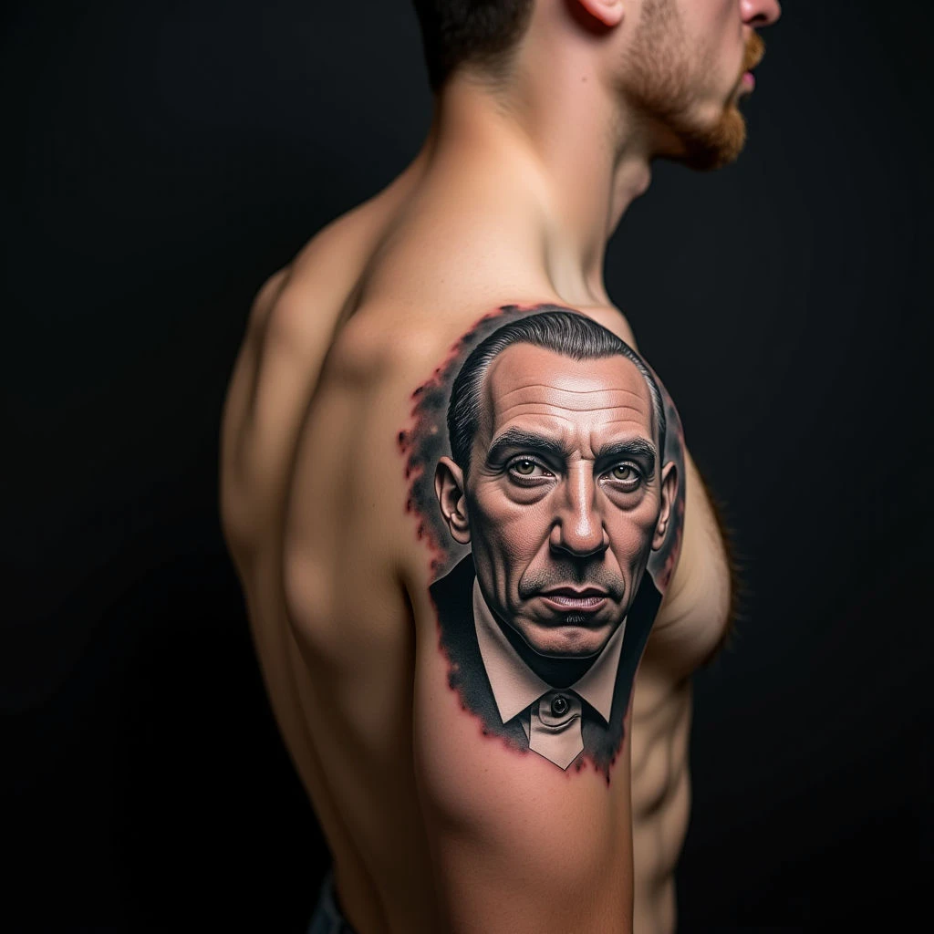 Neo-Traditional Shoulder Tattoos for Sons: Meaningful Designs