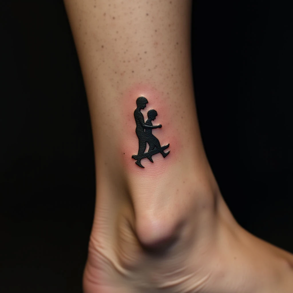 Peter Pan & The Lost Boys: Minimalist Father-Son Tattoo Ideas