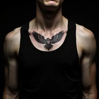 Gothic Chest Tattoos for Siblings: A Bond Etched in Ink