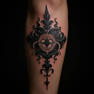 Ornamental Arm Tattoos for Dad Celebrating Son & Daughter Bonds