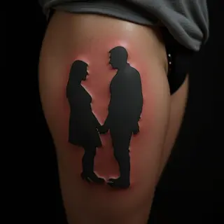 Cool Father & Son Tattoo Ideas for the Thigh