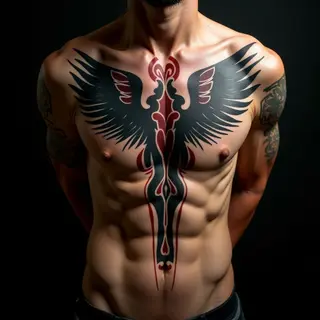 Powerful Tribal Ribcage Tattoos for Men: A Father & Son Tribute