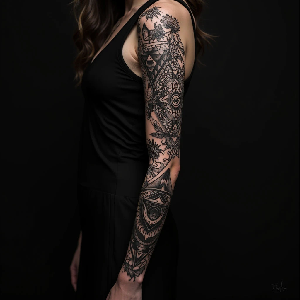 Female Arm Tattoo Ideas: A Guide to Bold & Dark Designs
