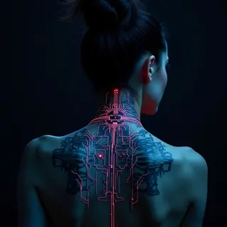 Female Back Neck Tattoo Ideas: A Cyberpunk Guide