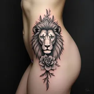Intricate Lioness Tattoo Design: A Symbol of Strength and Grace