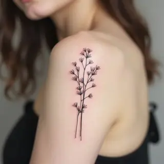 Delicate Floral Forearm Tattoo Design