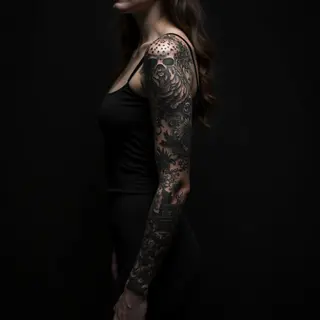 Female Unique Tattoo Ideas: Bold Statements in Darkness