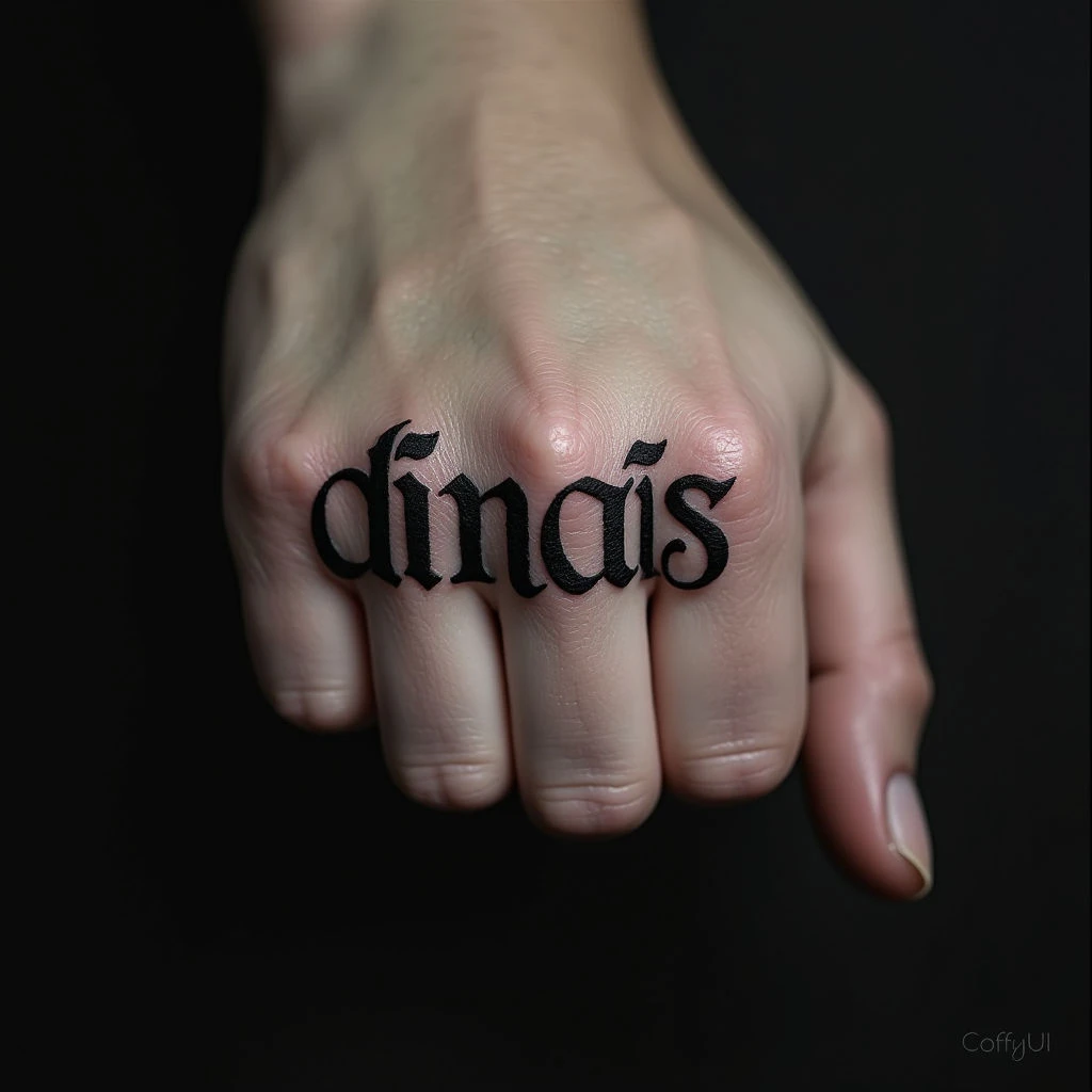 Finger Name Tattoo Ideas: A Dark Art Guide