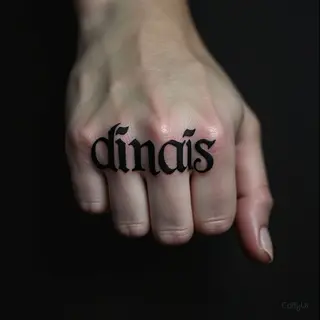 Finger Name Tattoo Ideas: A Dark Art Guide