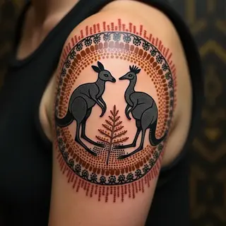 Dreamtime Echoes: Tattoo Inspirations for a Daughter's Legacy