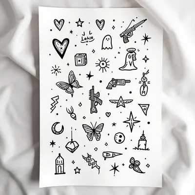 Eclectic Flash Tattoo Collection: A Study in Miniature Art