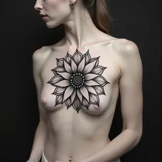 Intricate Floral Mandala Tattoo Design