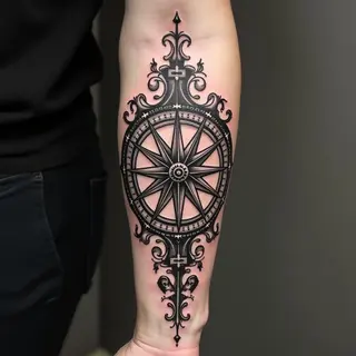 Forearm Compass Tattoo: Meaning & Design Inspiration