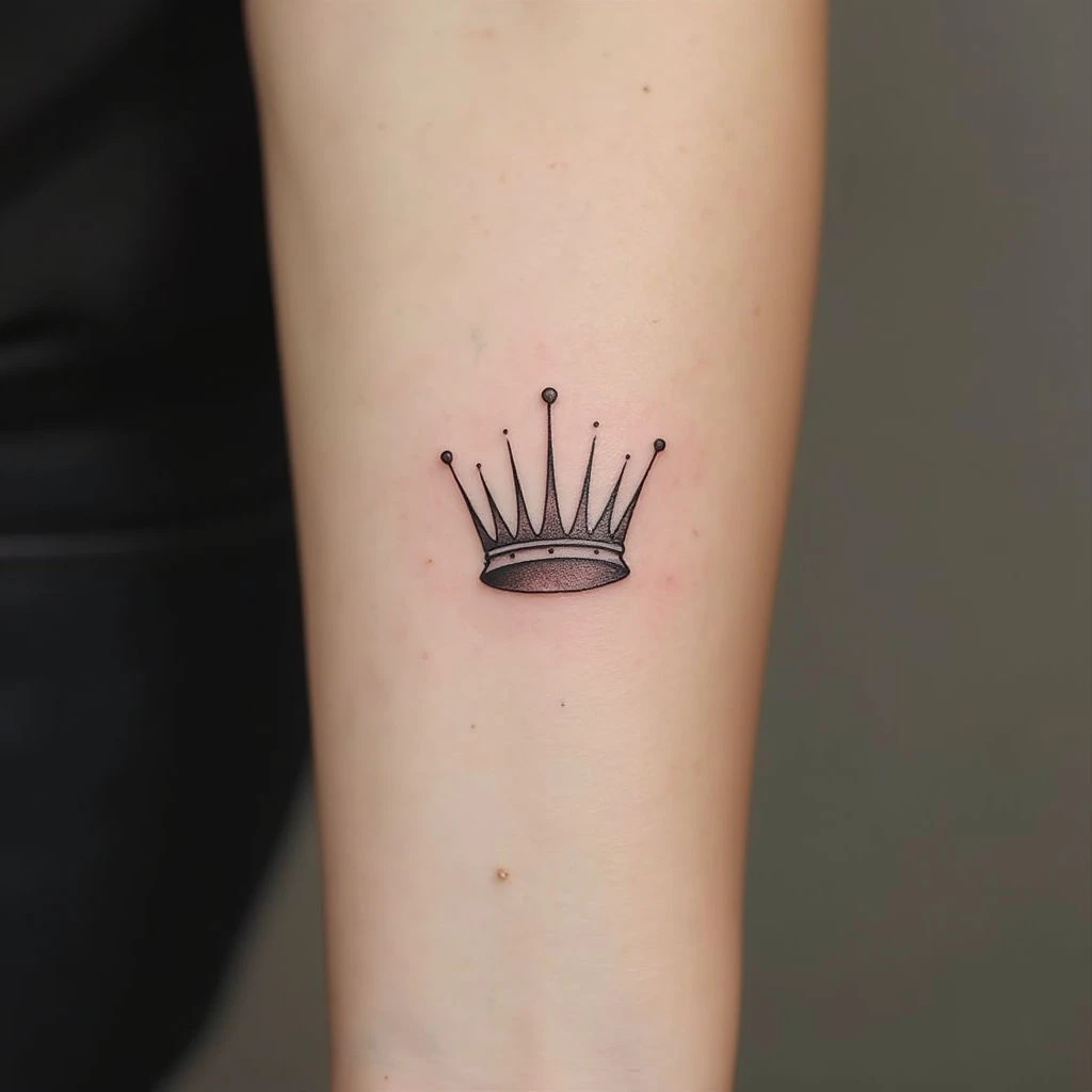 Delicate Crown Tattoo: Small & Elegant Design Ideas