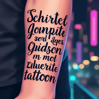 Forearm Word Tattoos: Placement, Style & Meaning