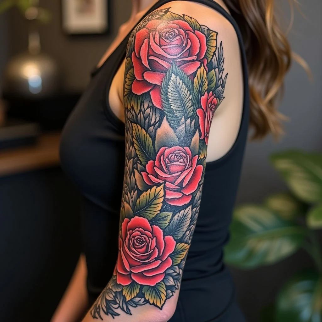 Full Sleeve Colored Tattoo Design: A Beginner's Guide