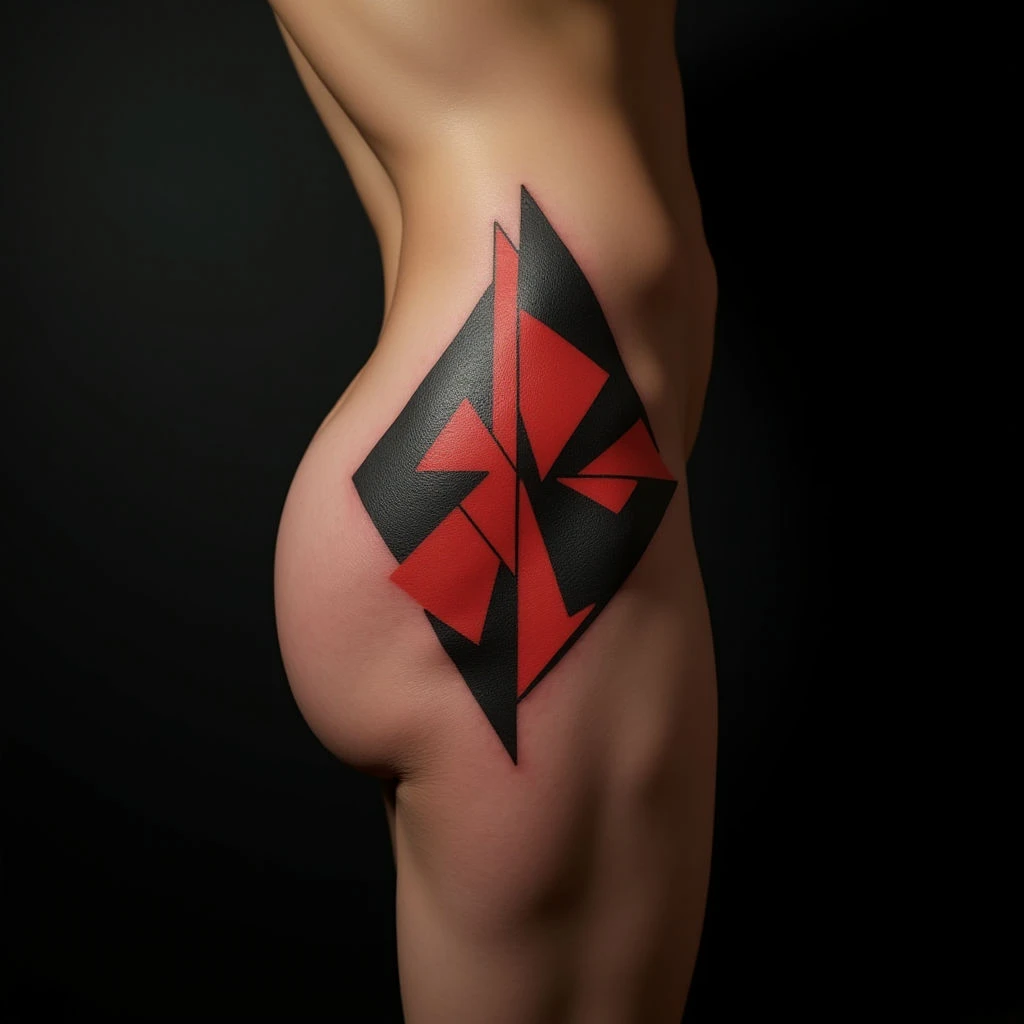 Cool Abstract Geometric Tattoo for Boys' Arms