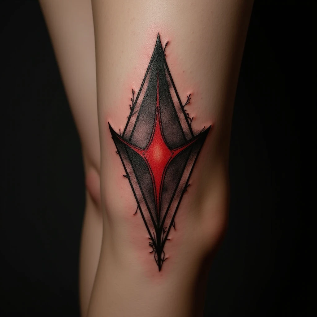 Gothic Geometric Arrow Tattoo: Meaning & Design Ideas