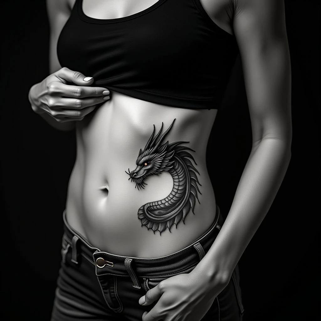 Tiny Dragon Tattoos: Geometric Micro-Realism Inspiration