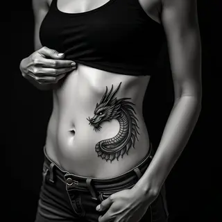 Tiny Dragon Tattoos: Geometric Micro-Realism Inspiration