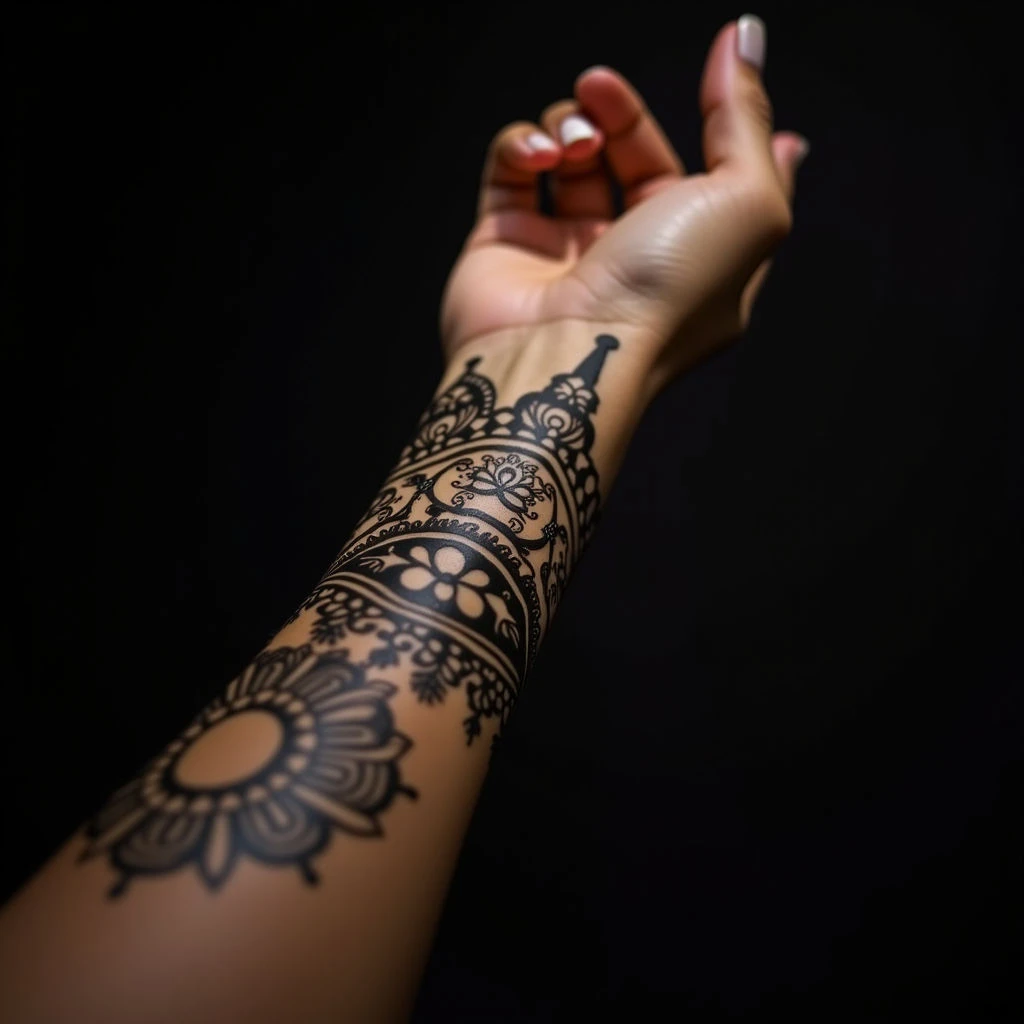 Simple Geometric Wrist Tattoos for Boys