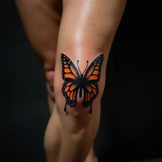 Bronze Butterfly Tattoos on Your Knee: Styles & Inspiration