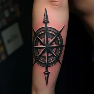 Compass Sleeve Tattoos: Old School Geometric Inspiration