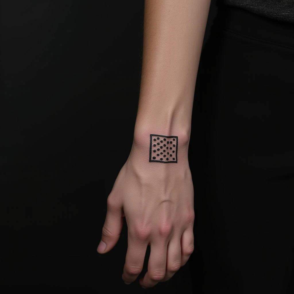 Cute Geometric Dotwork Wrist Tattoos: Easy & Neon Designs