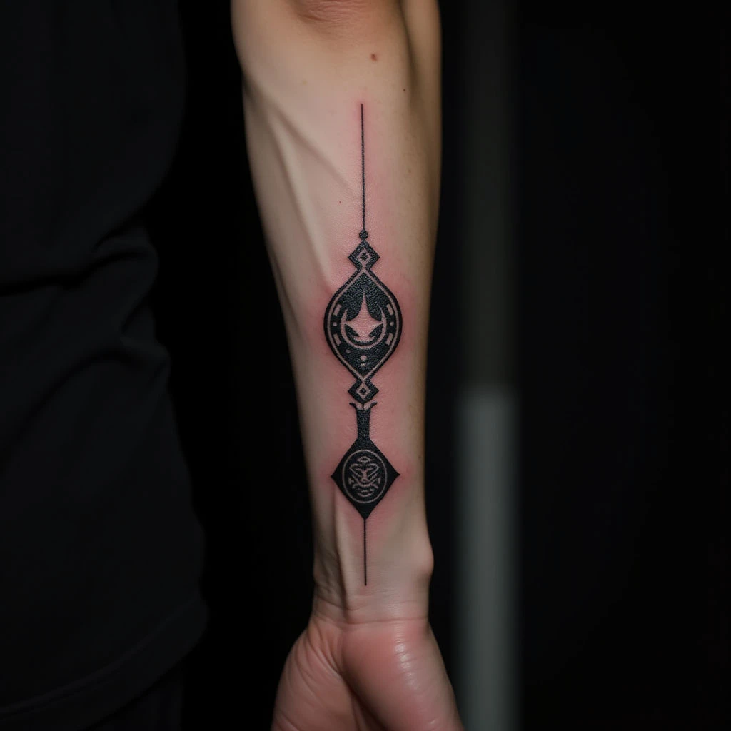 Geometric Forearm Tattoos for Men: Meaningful Micro-Realism Designs