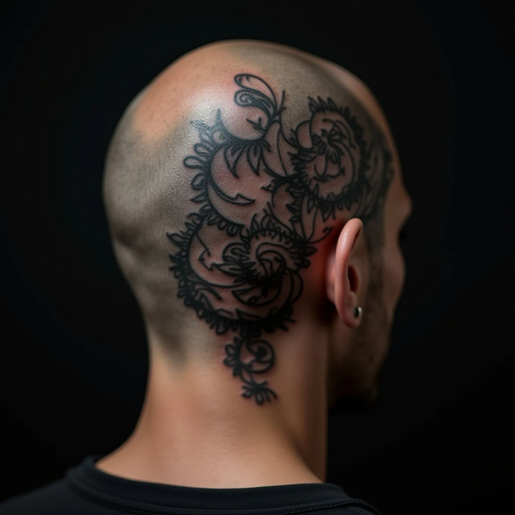 Subtle Geometric Head Tattoos for Men: Meaning & Inspiration