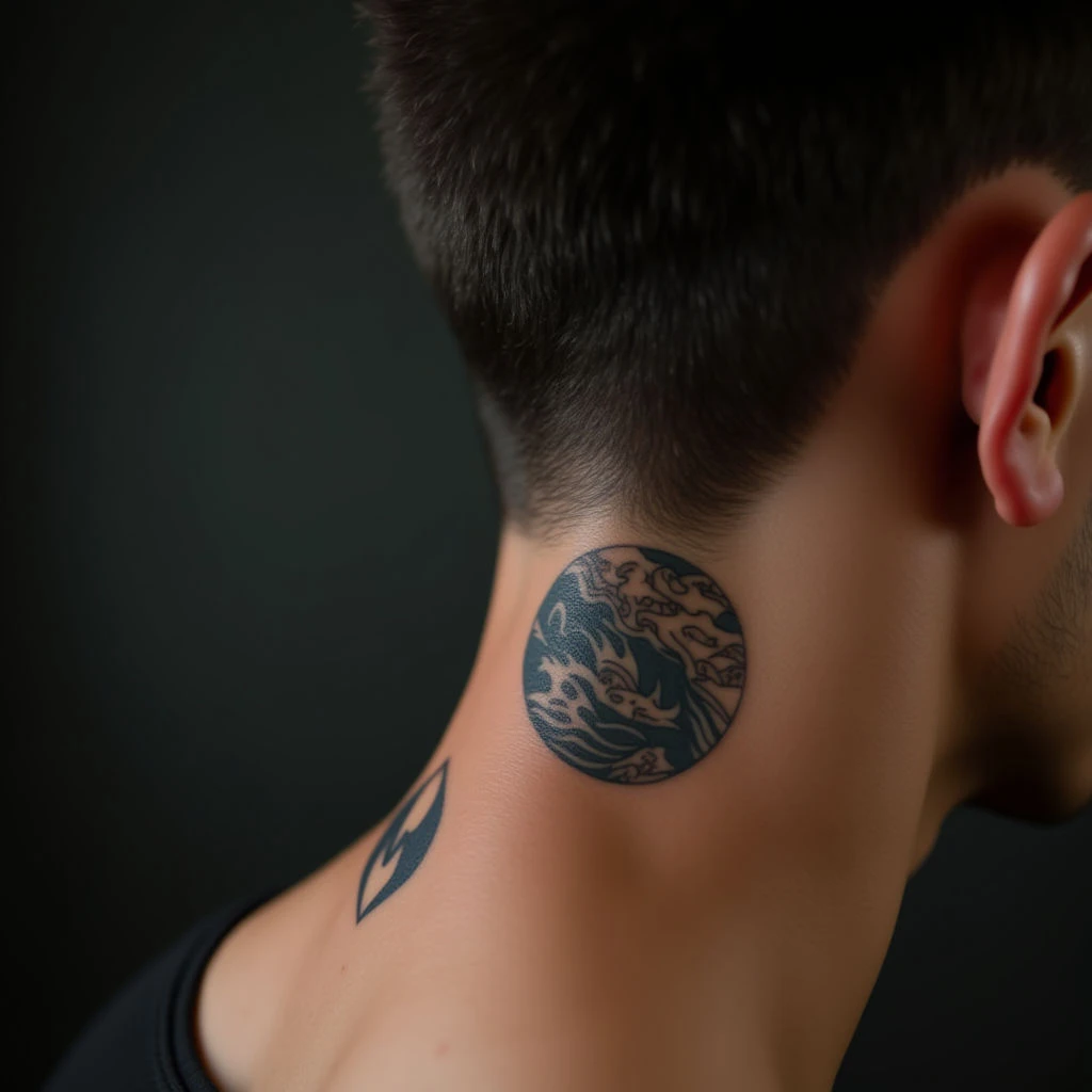 Minimalist Japanese Geometric Tattoos for Men