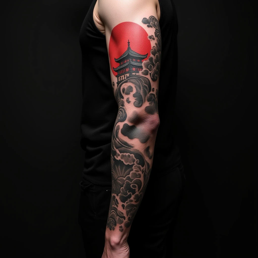 Japanese Geometric Forearm Sleeve Tattoos: Inspiration & Ideas