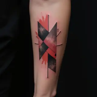 Unique Kids Names Tattoo Ideas: Geometric & Abstract Designs